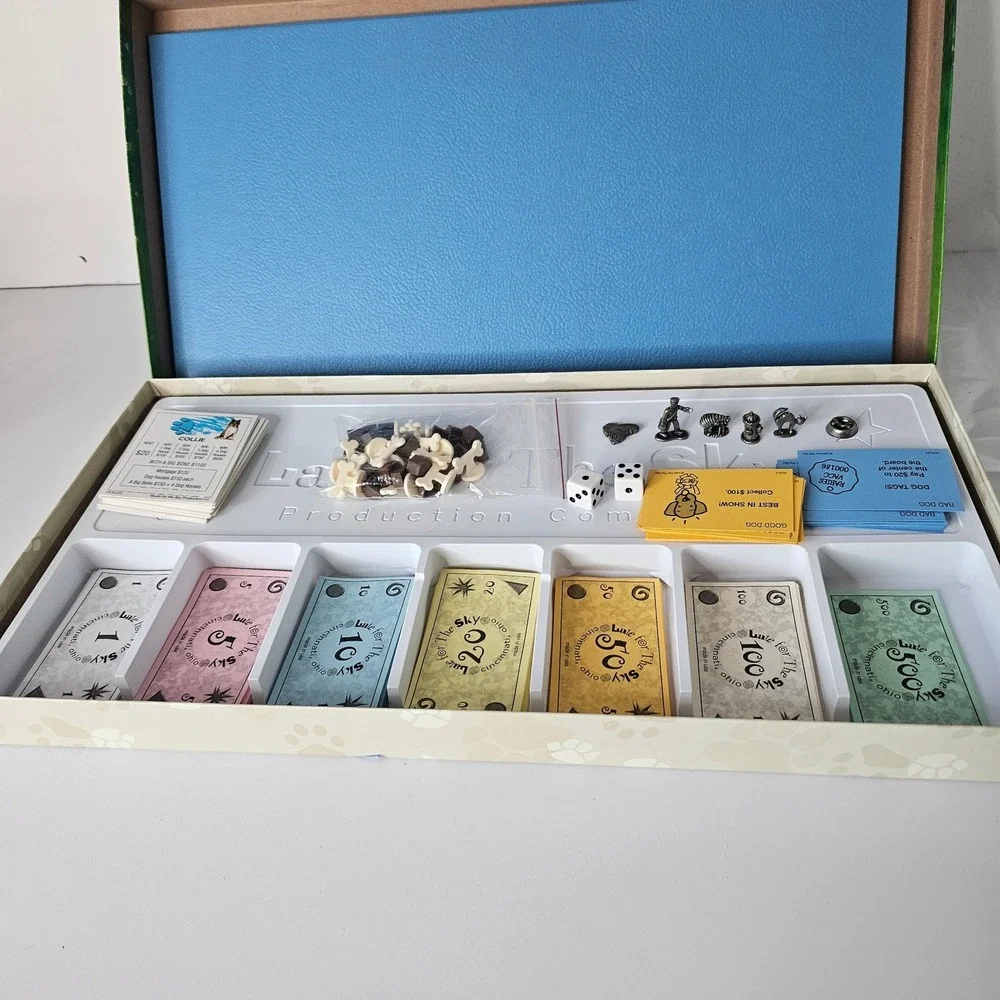 Dog-opoly Monopoly Property Trading Board Game Complete Set Dogs Made‎ in USA